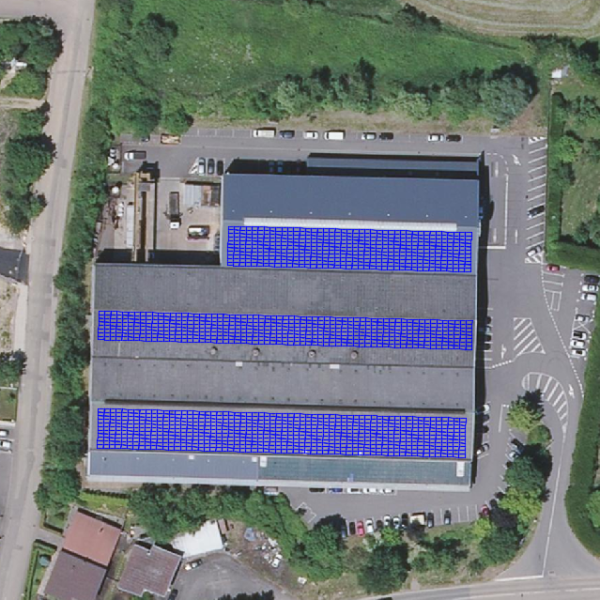 Projet de toiture photovoltaïque : 499kWc